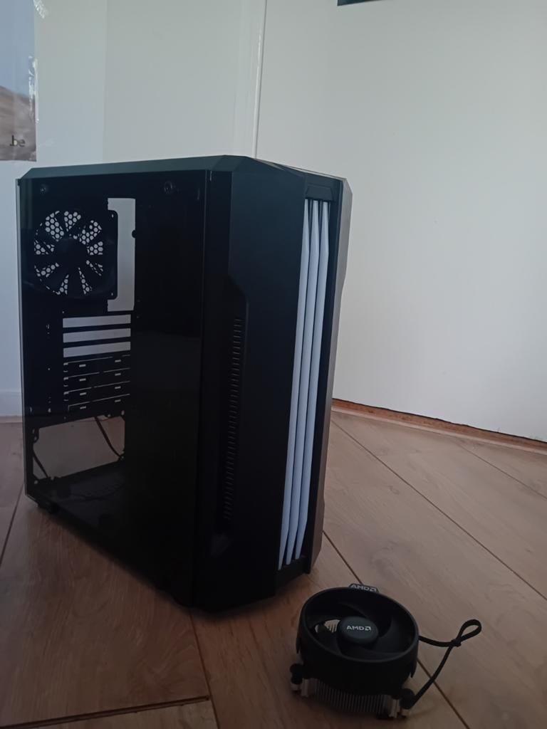 Game pc case met 2 fans + cpu cooler, Computers en Software, Computerbehuizingen, Ophalen, Gebruikt