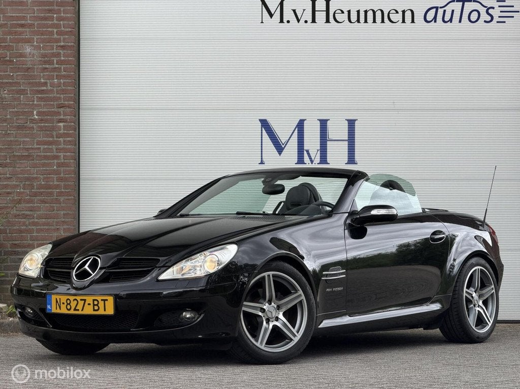 Mercedes SLK-klasse 200 K. Stoelverwarming Airscarf 17'', Auto's, Automaat, Achterwielaandrijving, Gebruikt, Zwart
