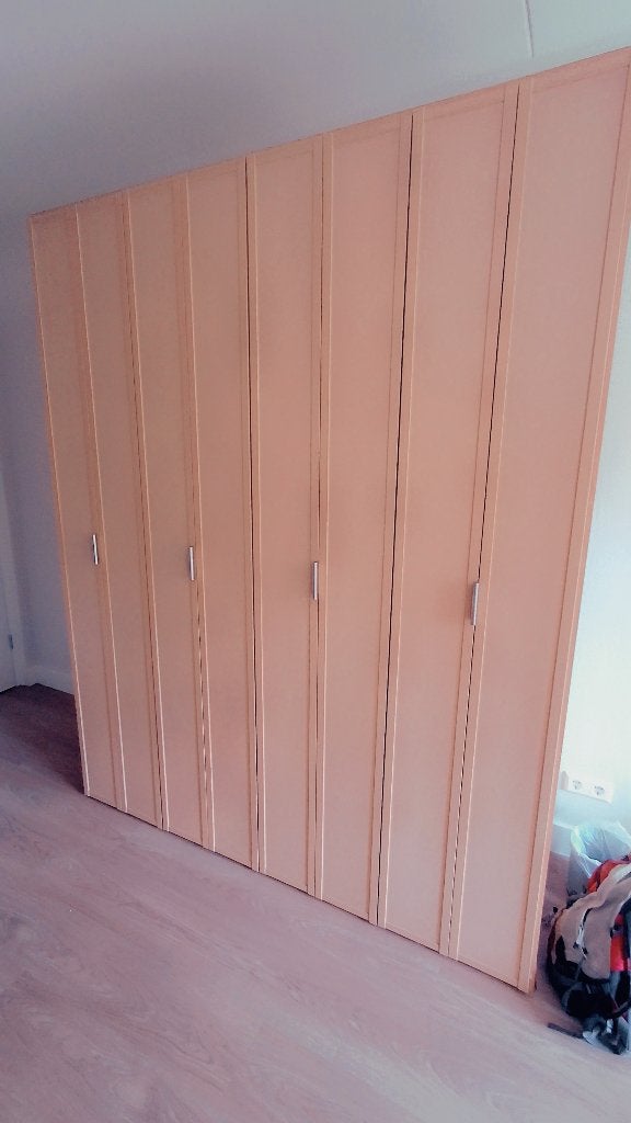 Kledingkast, hoog,met 4 vouwdeuren, Huis en Inrichting, Kasten | Kledingkasten, Ophalen, Gebruikt, 200 cm of meer, 150 tot 200 cm