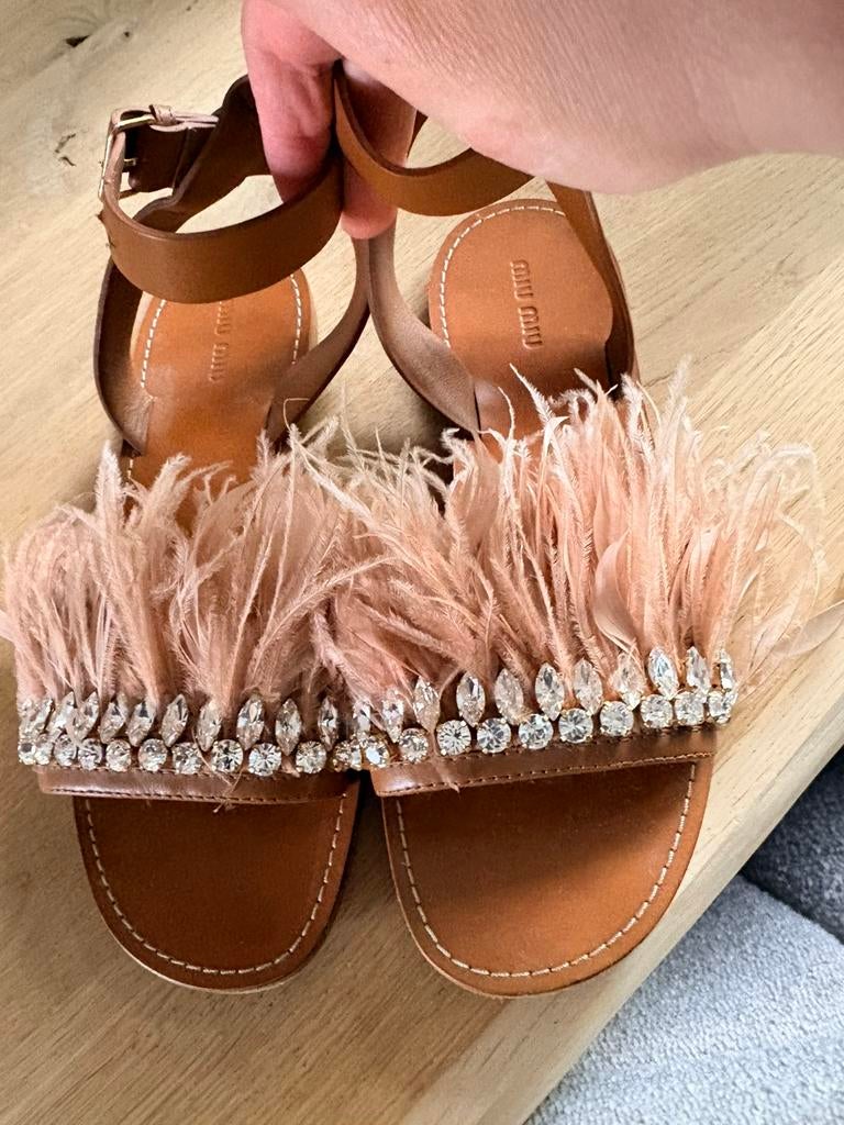 Miu miu sandalen, Ophalen, Zo goed als nieuw, Sandalen of Muiltjes