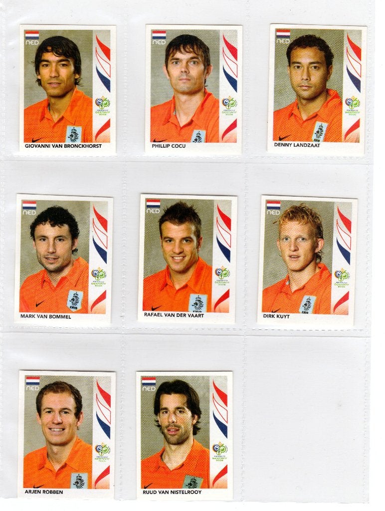 Originele Panini voetbalplaatjes Oranje WK Germany 2006, Ophalen of Verzenden, Zo goed als nieuw, Buitenlandse clubs, Poster, Plaatje of Sticker