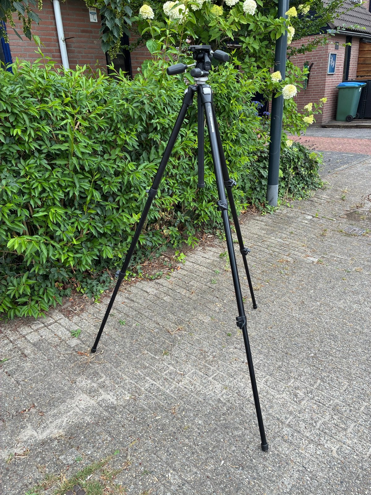 Manfrotto statief, Ophalen of Verzenden, Zo goed als nieuw, Driepoot