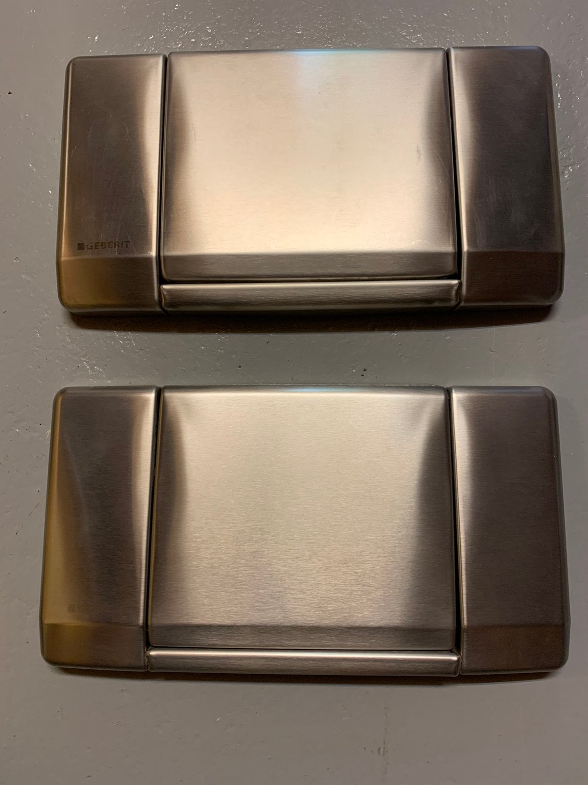 Geberit drukplaat bedieningspaneel Highline RVS, Ophalen of Verzenden, Gebruikt, Rvs, Toilet