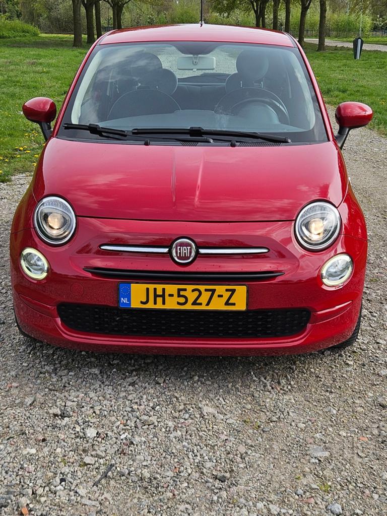 Fiat 500 Twinair Turbo 80pk automaat 2016 Rood, 31 €/maand, Origineel Nederlands, 26 km/l, Particulier