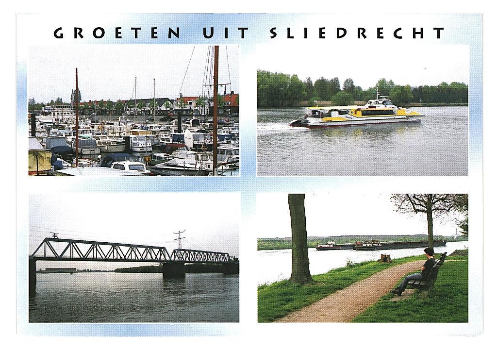 802266 Sliedrecht 80+ ZH Gelopen met Postzegel, Verzamelen, Ansichtkaarten | Nederland, Ophalen of Verzenden, 1980 tot heden, Gelopen