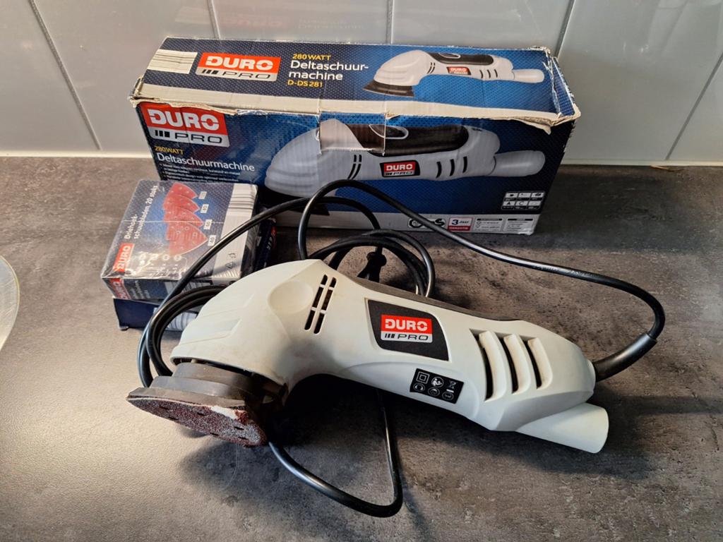 Duro Pro Deltaschuurmachine 280W - D-DS281, Ophalen of Verzenden, Gebruikt, Minder dan 600 watt, Overige typen