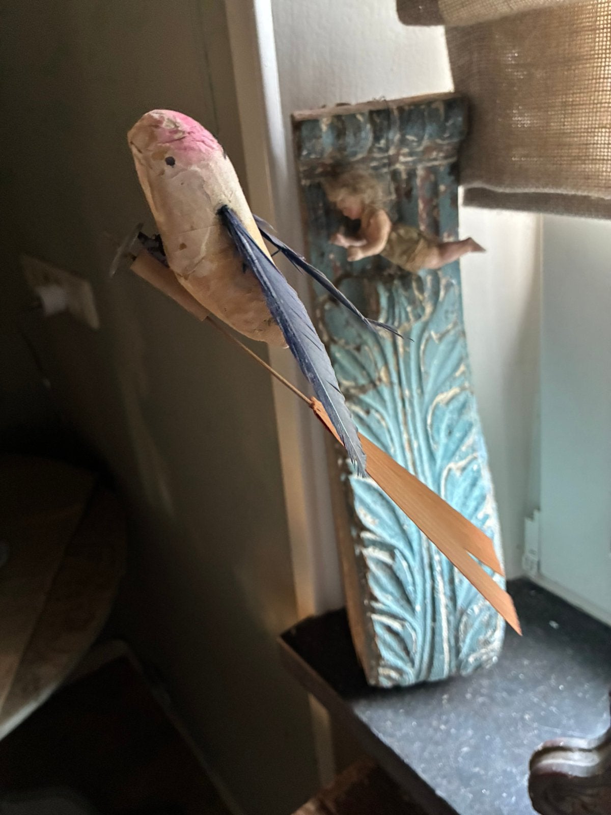 Antiek vogeltje, Ophalen of Verzenden