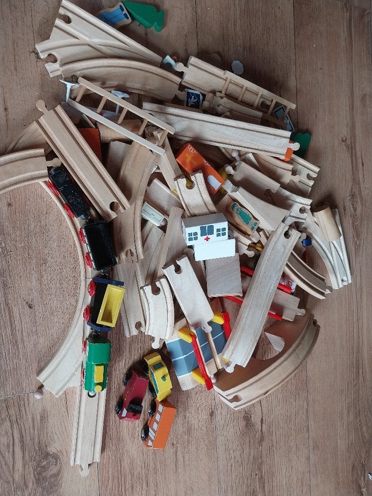 Houten treinbaan, Ophalen of Verzenden, Gebruikt