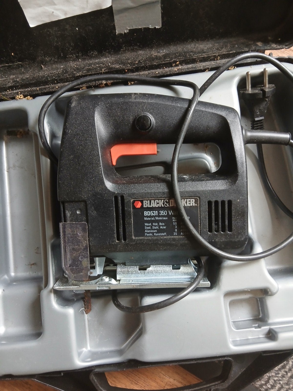 Black & Decker BD531 350W Decoupeerzaag met koffer, Ophalen of Verzenden, Gebruikt