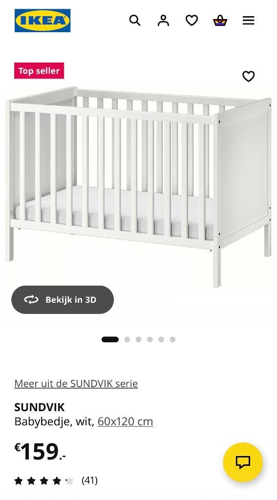 Ledikant, Kinderen en Baby's, Babywiegjes en Ledikanten, Ophalen, Gebruikt, Ledikant