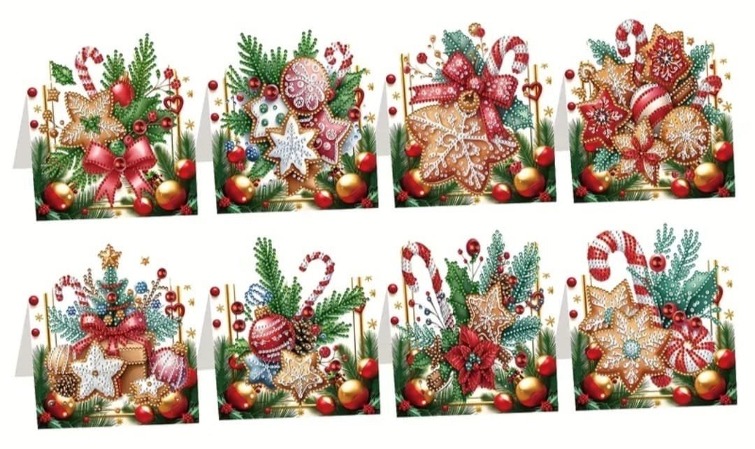 Diamond painting kerstkaarten, Ophalen of Verzenden, Nieuw, Kerst, Overige typen