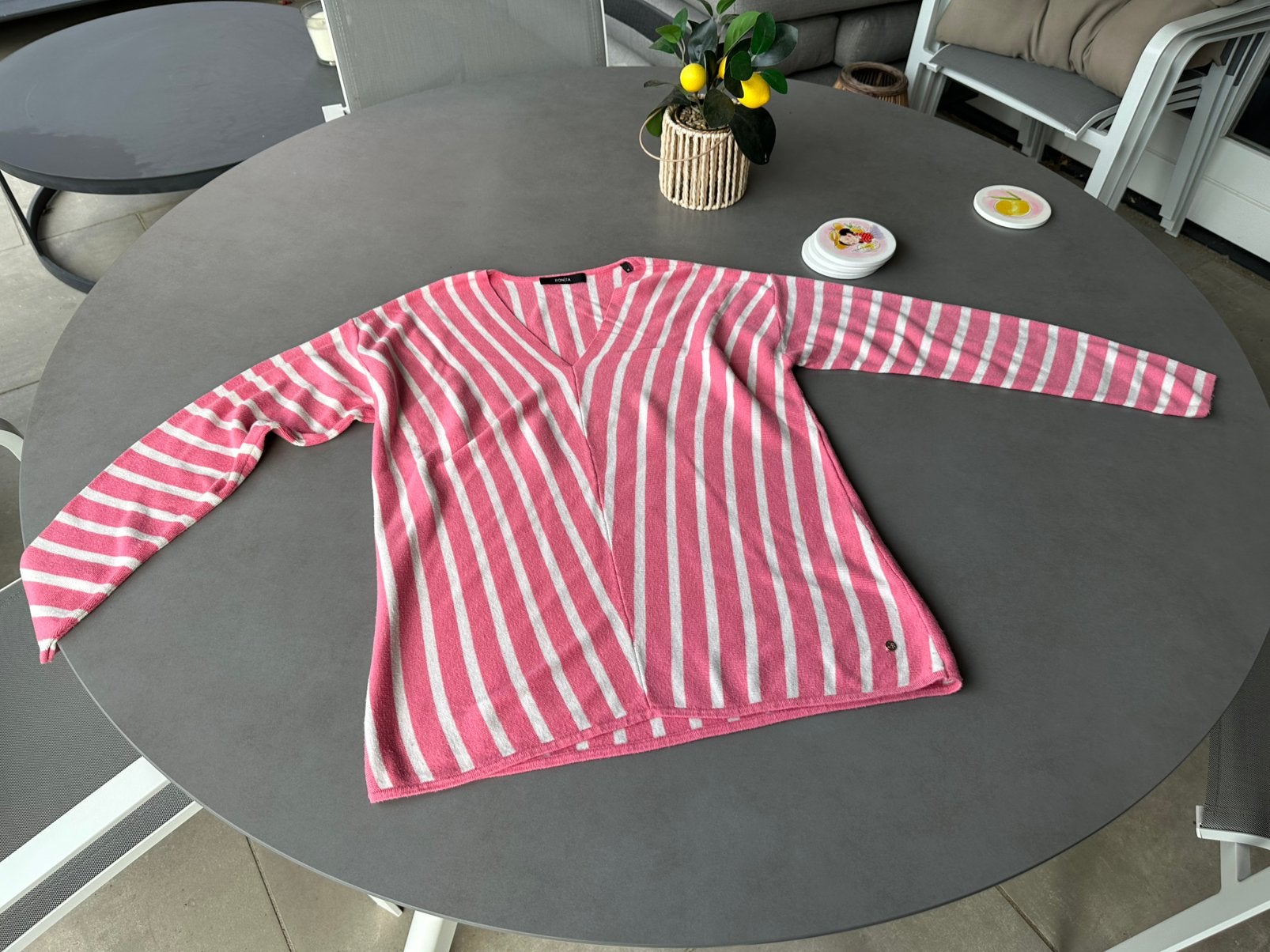Roze/witte Bonita trui, maat M, Kleding | Dames, Maat 38/40 (M), Verzenden, Bonita, Roze