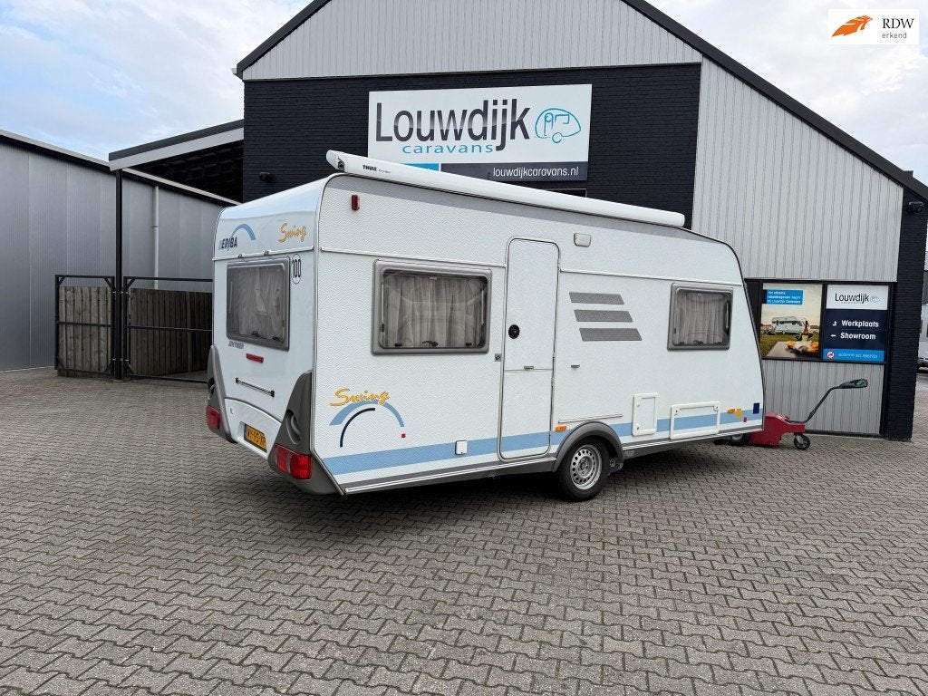 ERIBA Swing 491 T ’00 (Mover, Vastbed 210cm), Caravans en Kamperen, Vast bed, Rondzit, Bedrijf, 6 tot 7 meter