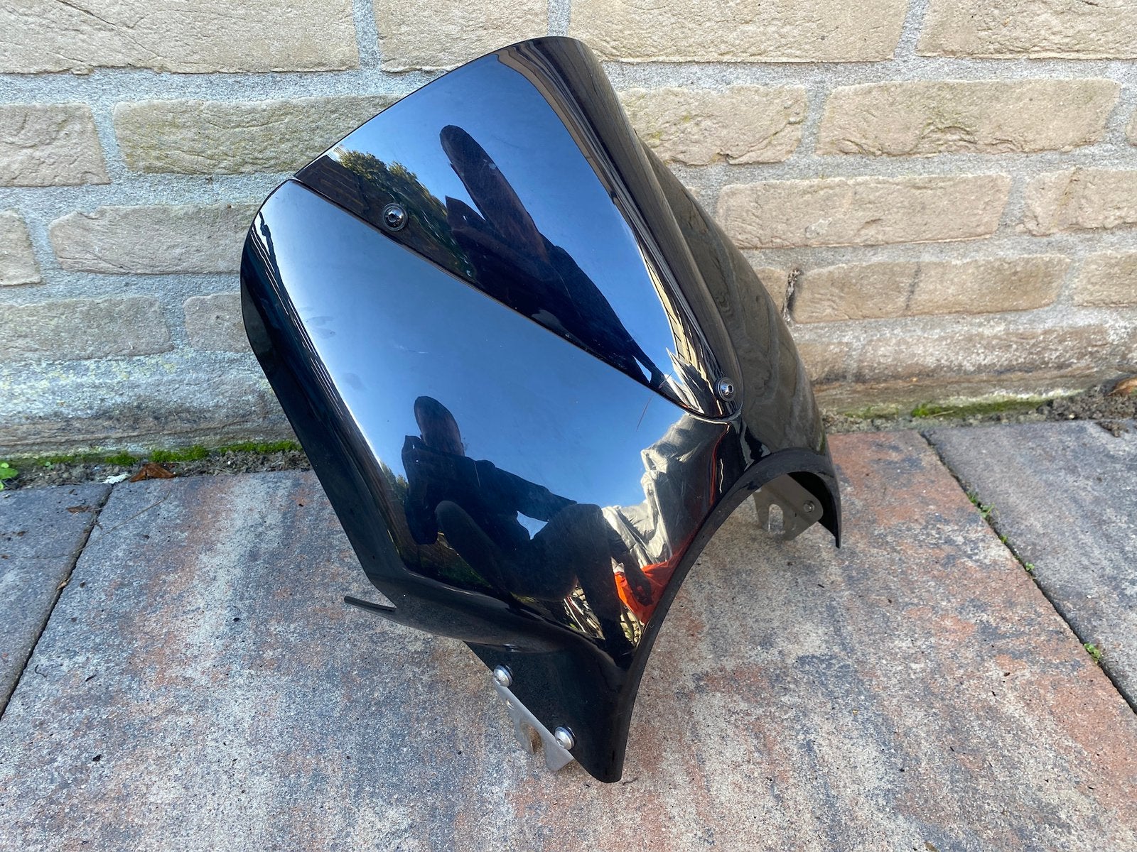 Peug windscherm voor ronde koplamp, Motoren, Ophalen of Verzenden, Gebruikt