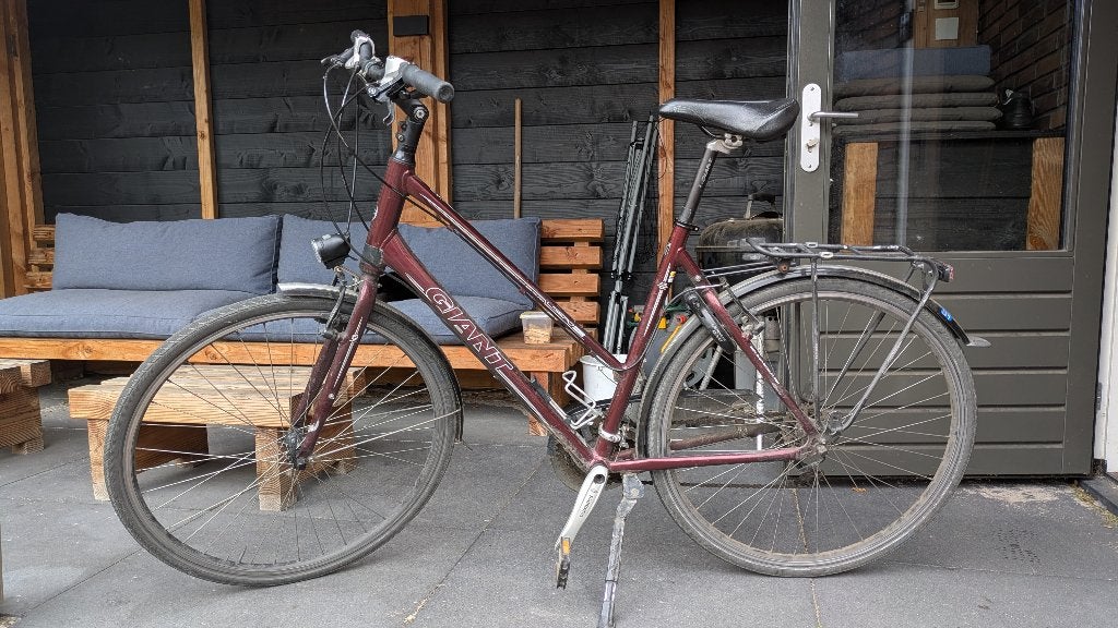 Giant Ligero RS damesfiets, Bordeaux rood, goed onderhouden, Ophalen, Velgrem, (Extra) lage instap, Giant