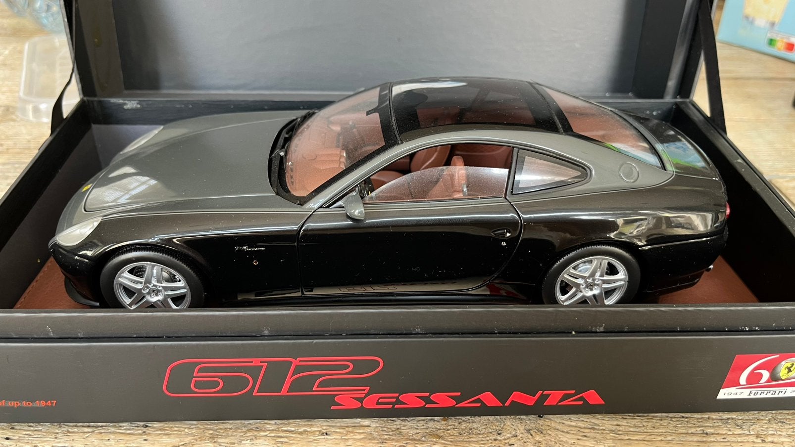 Ferrari 612 Sessanta 1:18 HotWheels Super Elite, Hobby en Vrije tijd, Ophalen of Verzenden, Zo goed als nieuw, Auto, Hot Wheels