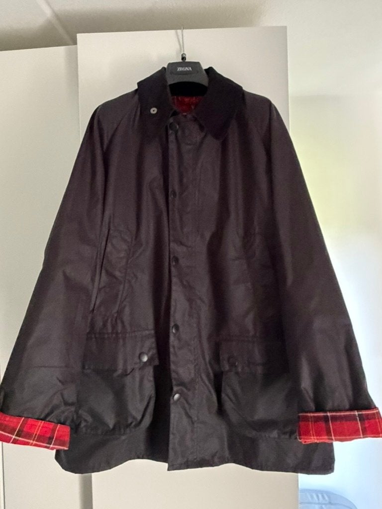 Barbour Bedale wax jas - donkerblauw maat L - NIEUW, Ophalen, Maat 52/54 (L), Barbour, Blauw