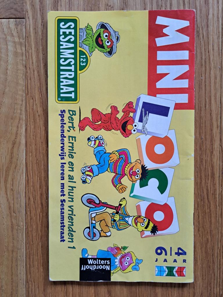 Mini loco bert ernie vrienden 1 sesamstraat rekenspelletjes, Ophalen of Verzenden