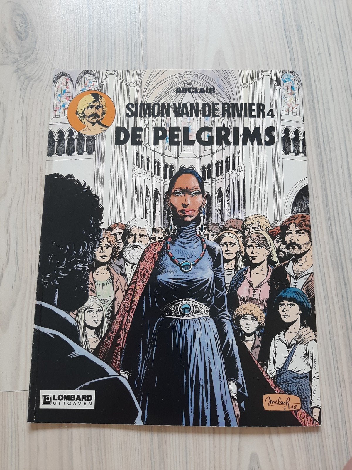 Simon van de Rivier 4: De Pelgrims - Auclair stripboek, Boeken, Ophalen of Verzenden