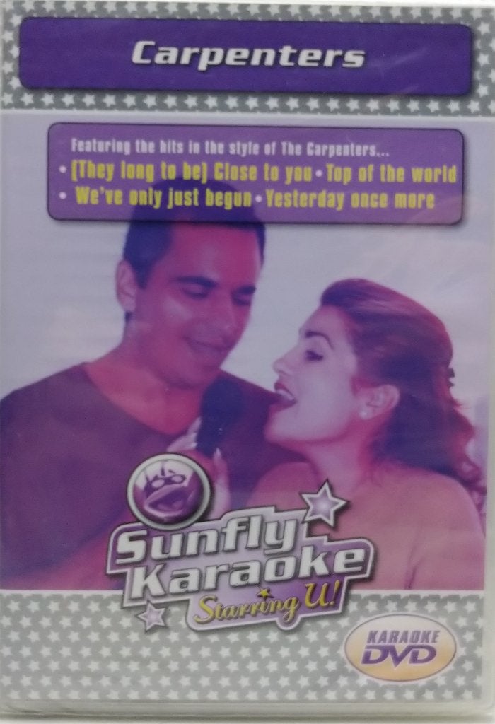 Sunfly Karaoke DVD * Starring You, The Carpenters, Alle leeftijden, Ophalen of Verzenden, Nieuw in verpakking