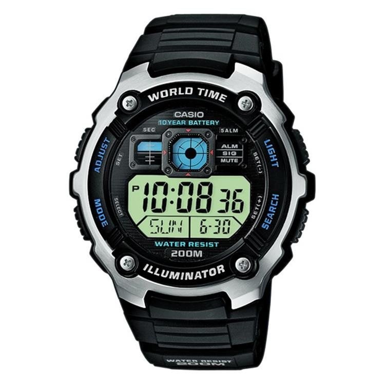 Zeldzame Casio AE-2000W-1AV - Waterbestendig, Sieraden, Tassen en Uiterlijk, Casio, Kunststof, Polshorloge, Nieuw