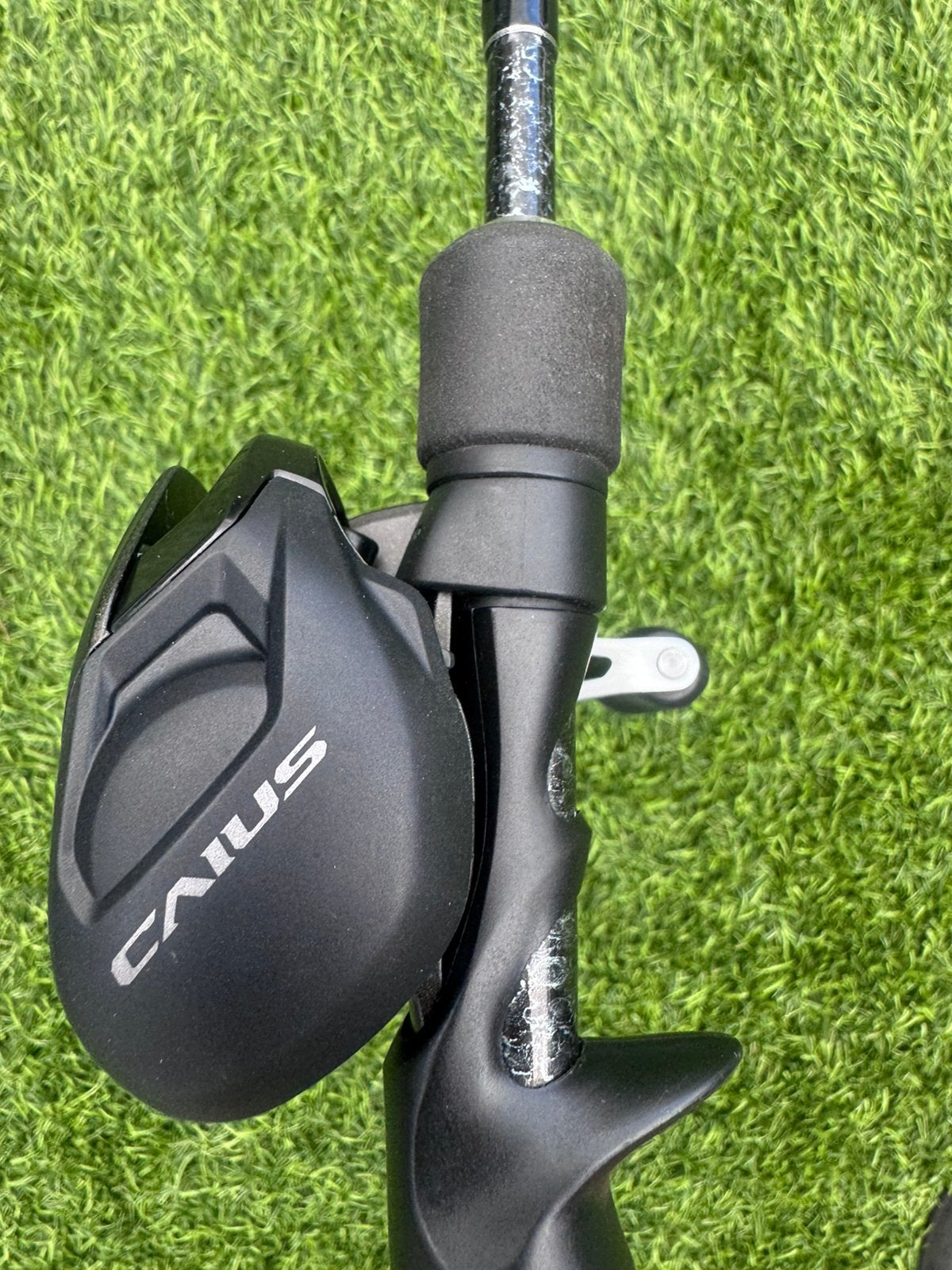 Shimano yassei reel met nieuwe reel molen, Verzenden, Zo goed als nieuw, Molen