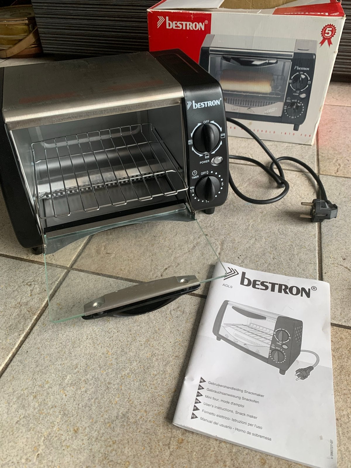 Bestron Mini camping Oven AGL9/GL9A, Witgoed en Apparatuur, Ovens, Minder dan 45 cm, Ophalen of Verzenden, Vrijstaand, Mini-oven
