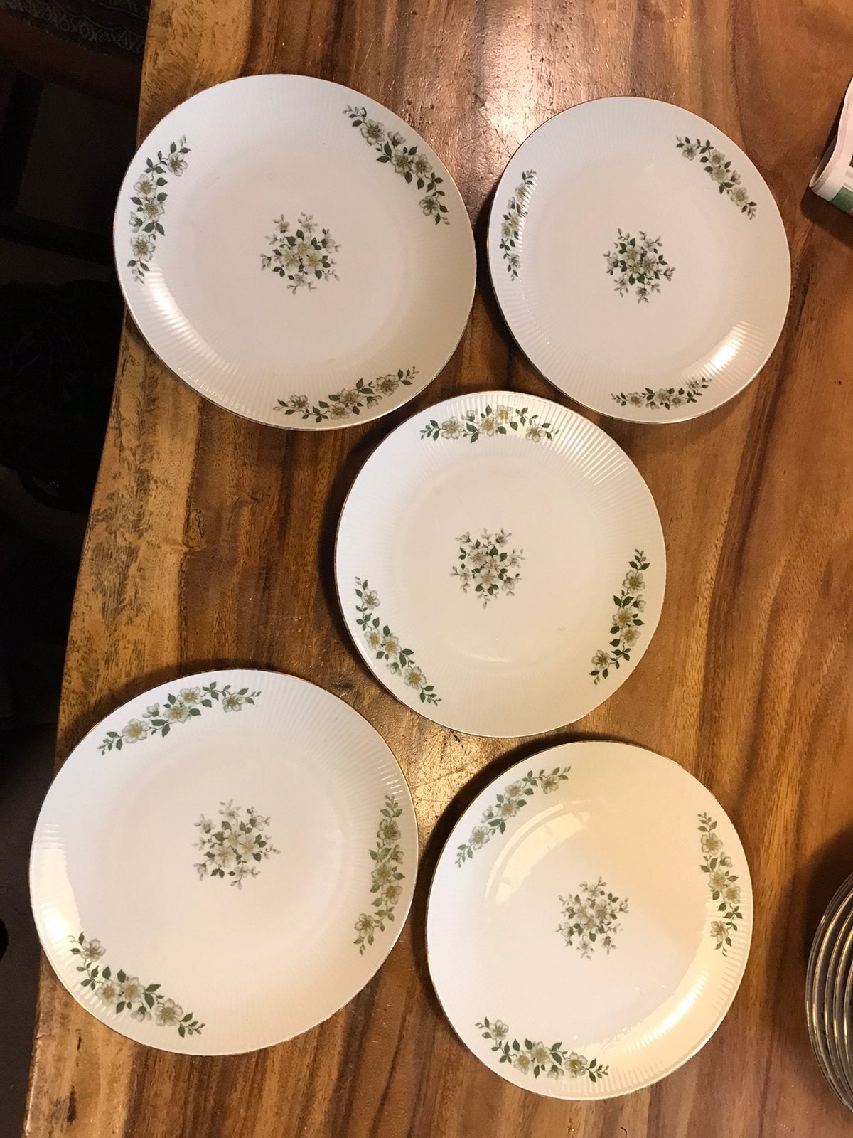 Seltmann Weiden Bavaria,5 dessert borden,vintage,diam.24,5cm, Ophalen of Verzenden