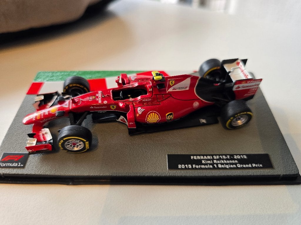 Ferrari SF15-T 2015 K Raikkonen Belgian GP 1/43, Ophalen of Verzenden, Gebruikt, Auto, Overige merken