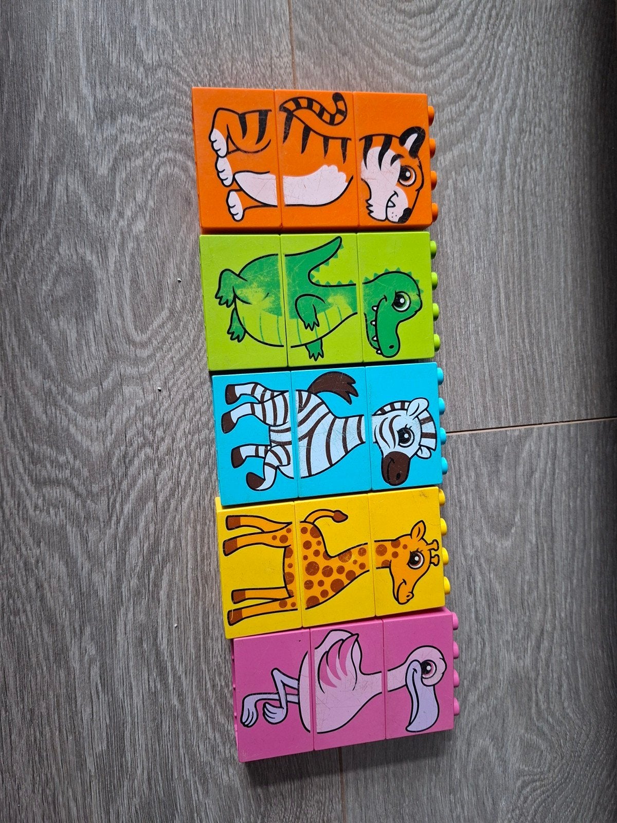 Duplo Stapel Dieren Puzzelblokken, Gebruikt, Ophalen of Verzenden, Compleet, Duplo
