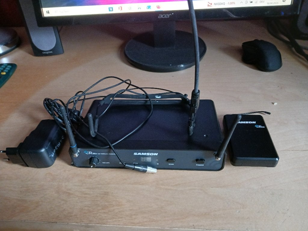 microfoon, Muziek en Instrumenten, Microfoons, Ophalen, Zo goed als nieuw, Zangmicrofoon, Draadloos