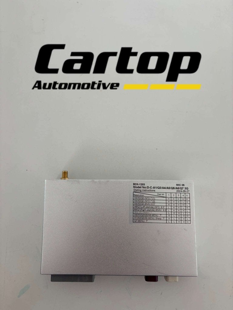 Audi A1, A4, A5, A6, Q3, Q5, Q7 CarPlay Box, Gebruikt, Meridiaan 42, Info@cartop-automotive.nl, Audi