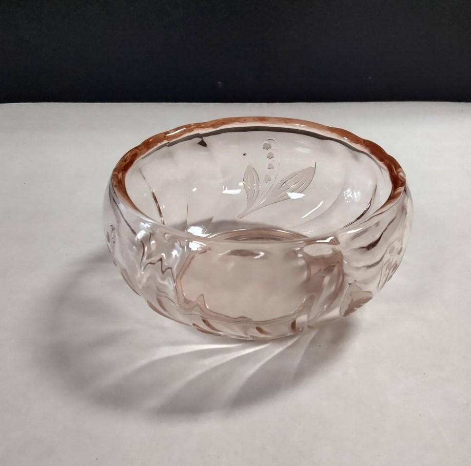 rose glas kommetje bonbonschaaltje, Ophalen of Verzenden