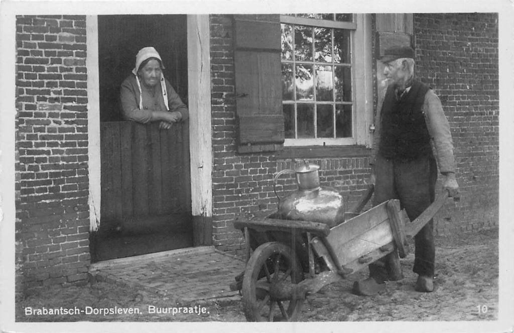 388-543-009 Brabants Dorpsleven Buurpraatje, Verzenden, Voor 1920, Noord-Brabant