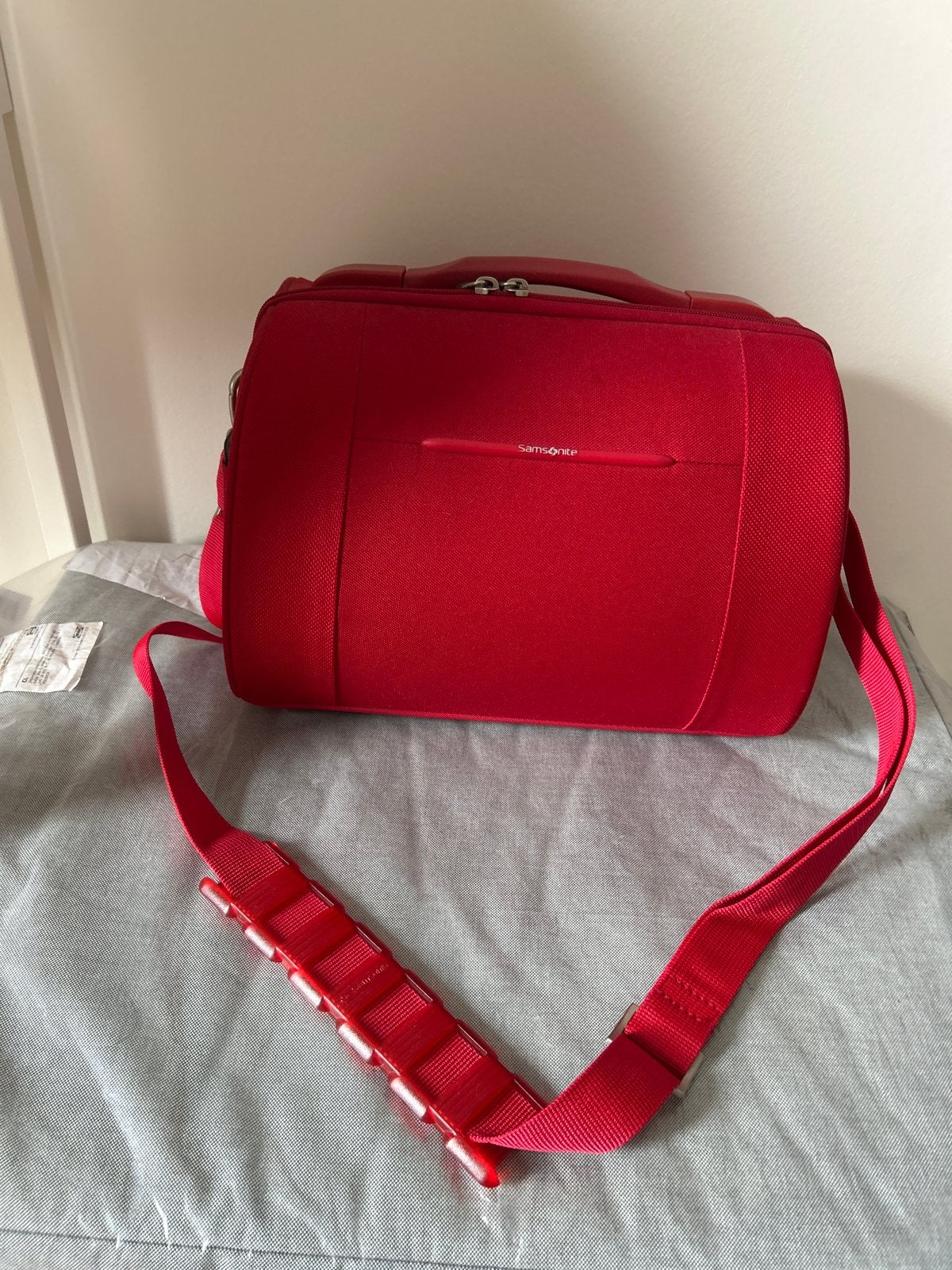 Samsonite reistas / beautycase rood, 40 tot 60 cm, 20 tot 30 cm, Ophalen of Verzenden, Zo goed als nieuw