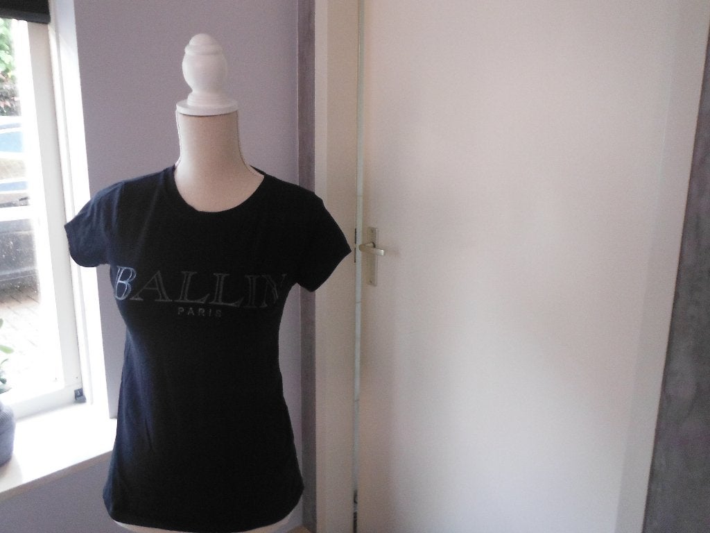 zgan rood OF zwart t-shirt van BALLIN Paris, mt S/M, Kleding | Dames, T-shirts, Verzenden, Zo goed als nieuw, Korte mouw, Maat 36 (S)