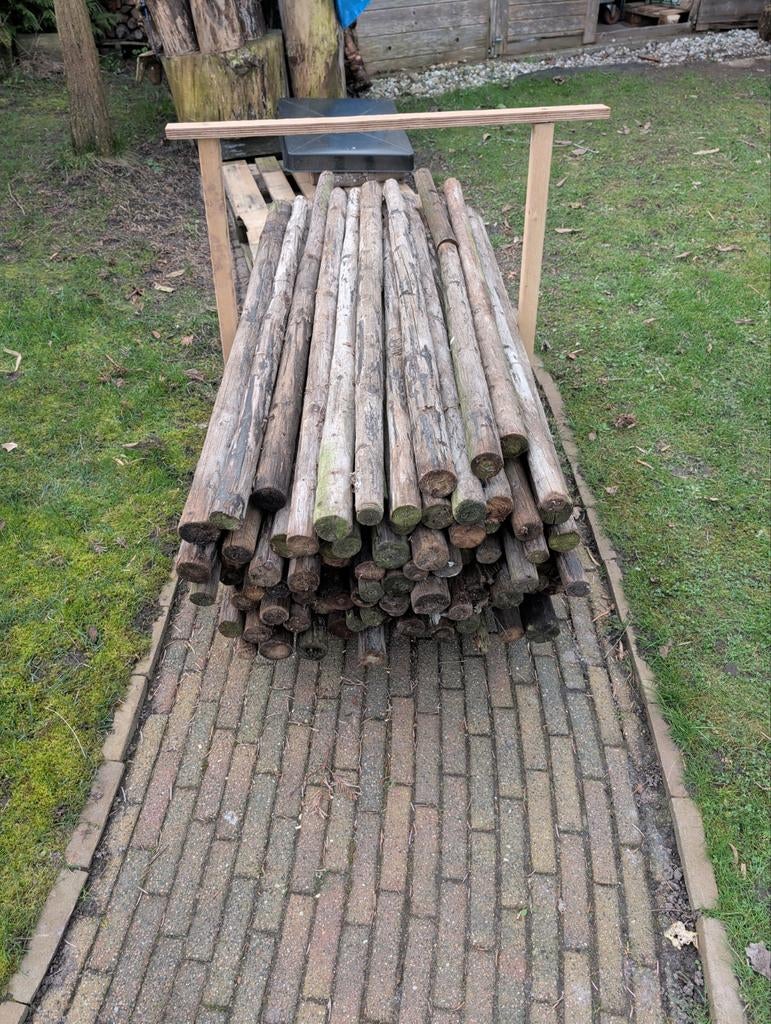Paal 120-130 cm - ca. 50 stuks, Ophalen of Verzenden, Gebruikt, Minder dan 180 cm, Palen