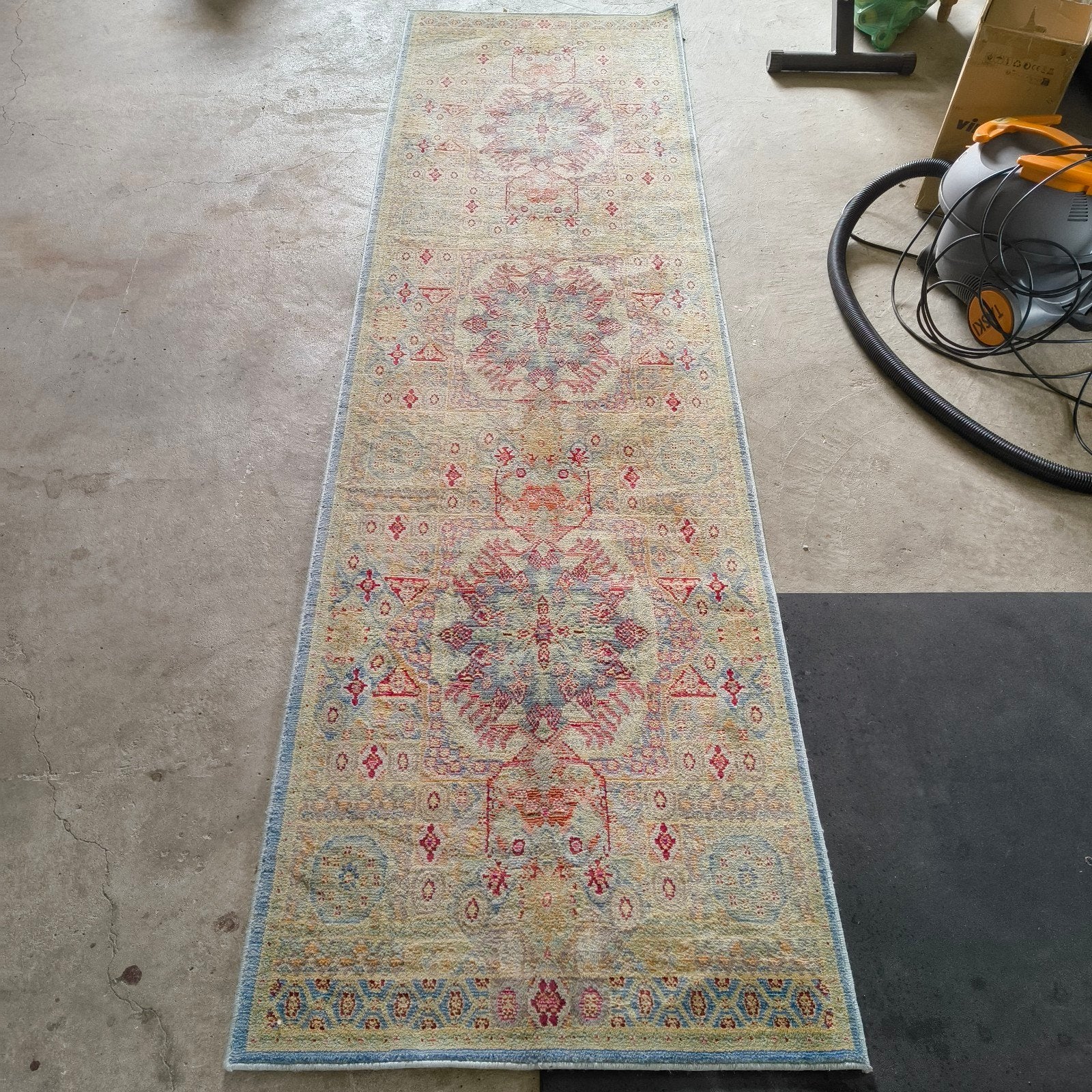 FeelGoodRugs Loper Multicolor 80x300 cm, 200 cm of meer, Zo goed als nieuw, Rechthoekig, 50 tot 100 cm