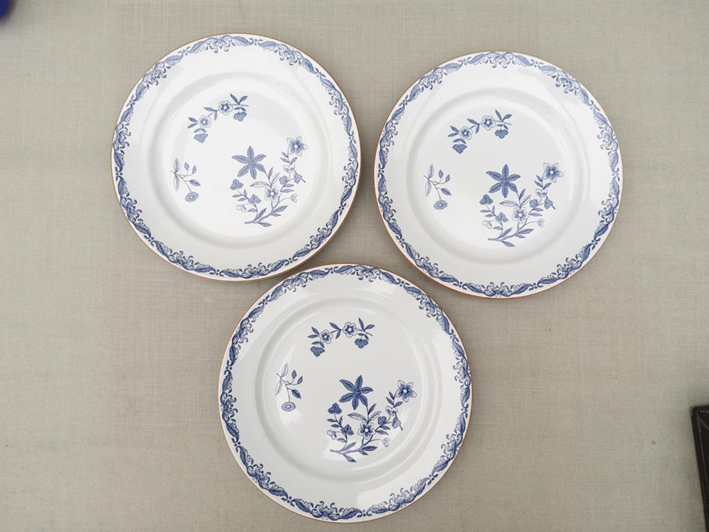 Rorstrand Sweden - East Indies - Ostindia - 3 Dinerborden, Ophalen of Verzenden