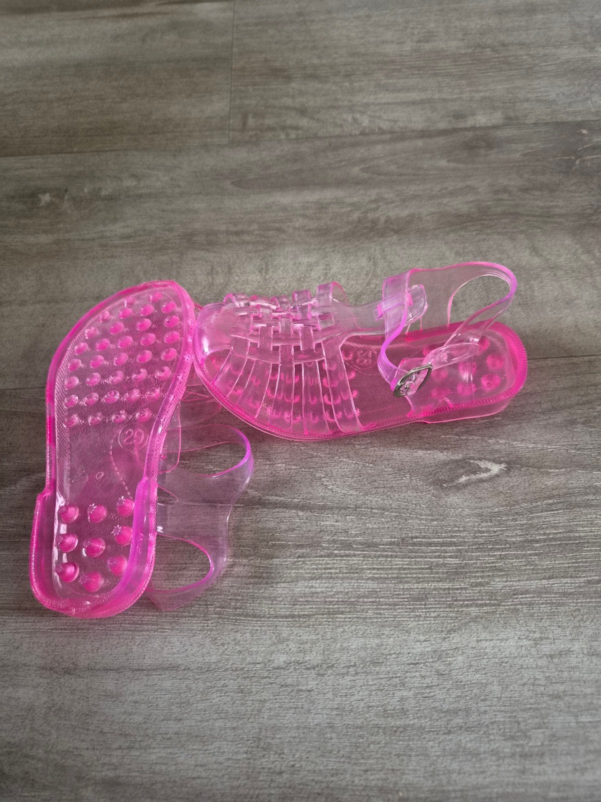 Roze plastic sandalen maat 29 voor meisjes