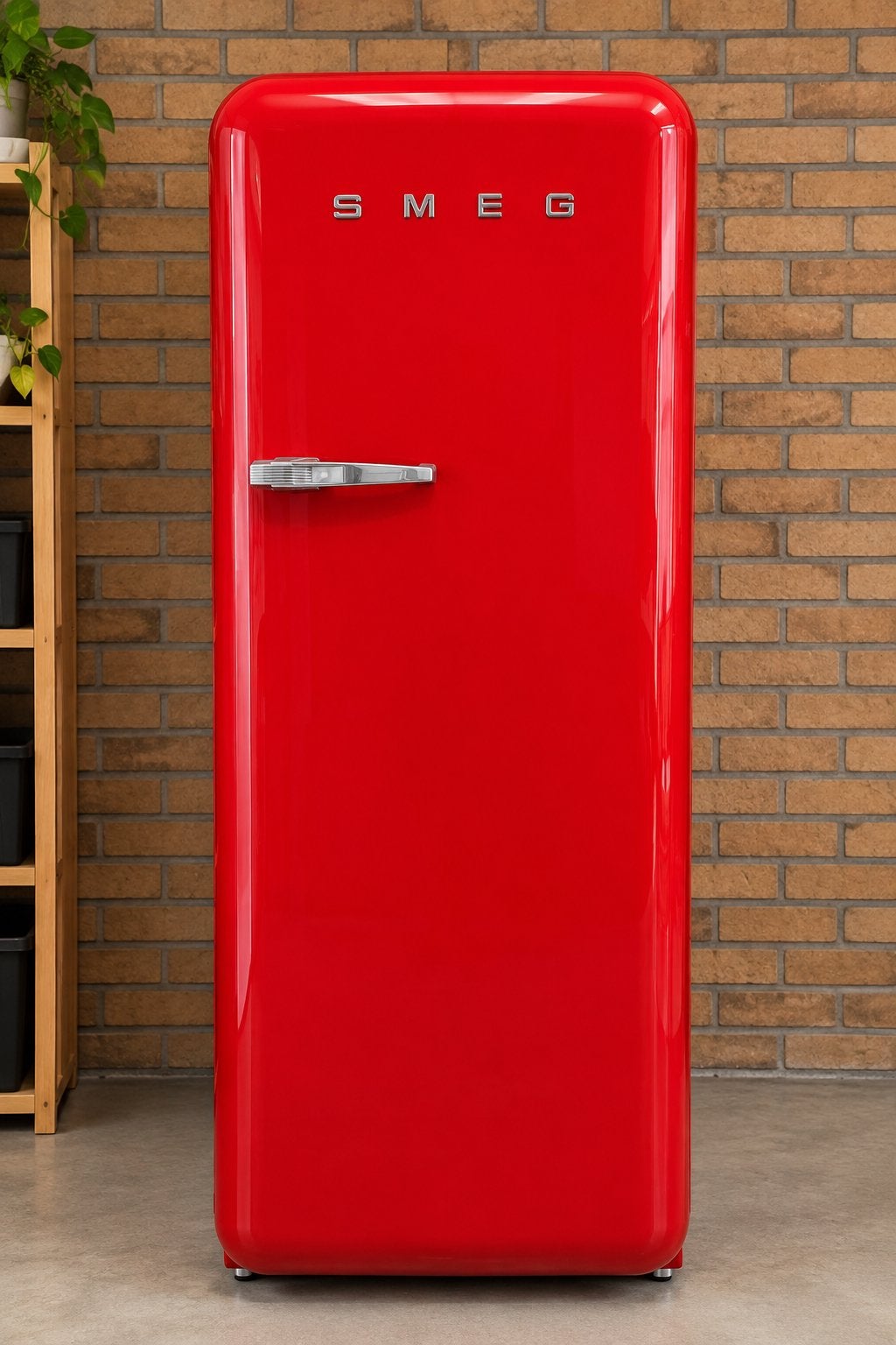 Smeg FAB28RER1 Jaren '50 Stijl Koelkast Rood, Witgoed en Apparatuur, Ophalen, 200 liter of meer, 60 cm of meer, Zo goed als nieuw