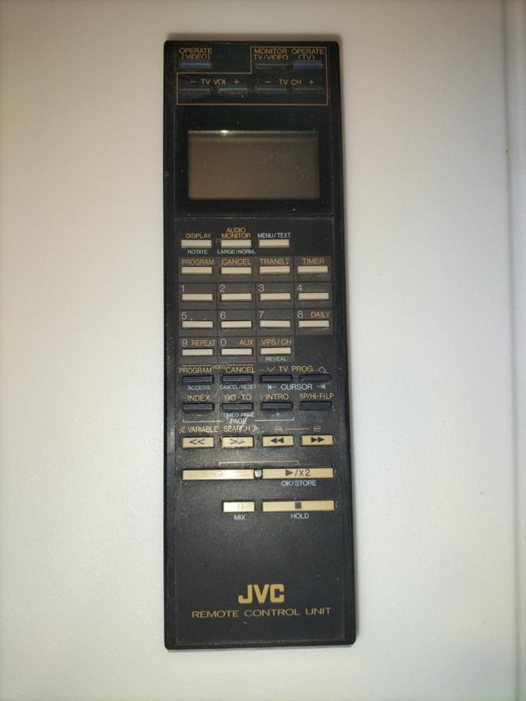 Vintage JVC Afstandsbediening PQ10543BD- TV/VCR Jaren '80, Ophalen of Verzenden, Tv