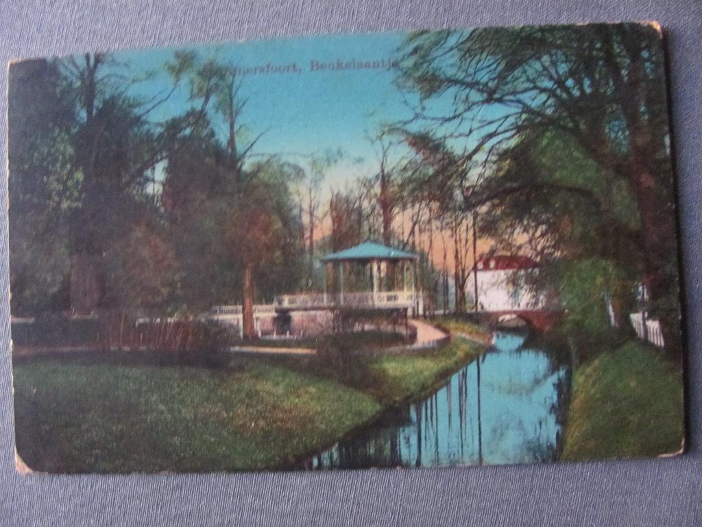 Amersfoort 1923 Beukelaantje met muziektent, Ophalen of Verzenden, 1920 tot 1940, Gelopen, Utrecht