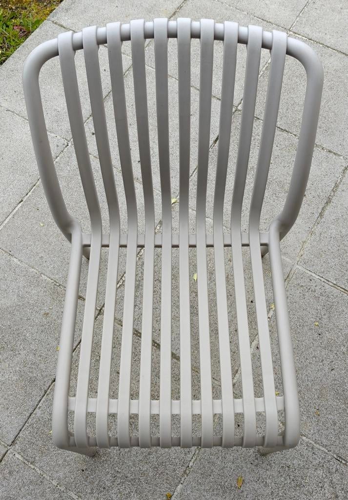 Tuinstoelen Veddum grijs/taupe, Ophalen, Zo goed als nieuw, Kunststof, Stapelbaar