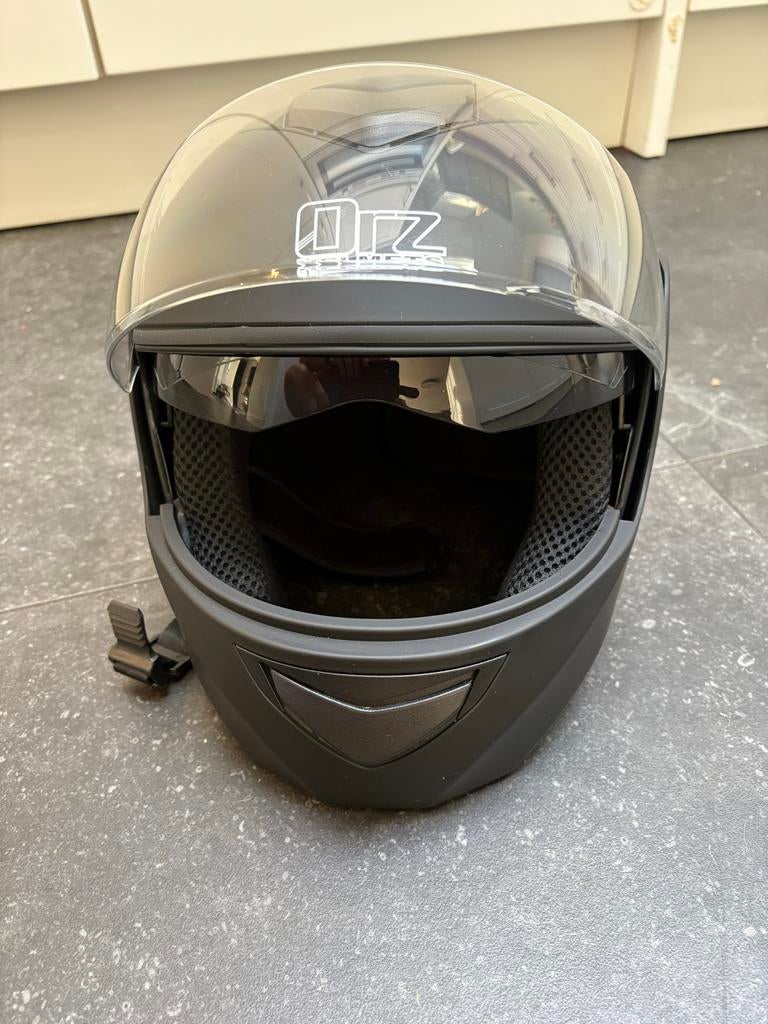 Orz Helm Maat M - Zwart, Motoren, M, Integraalhelm, Tweedehands, Ophalen