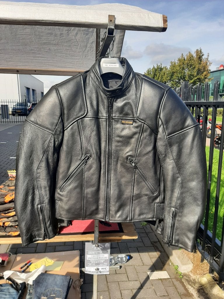 Revenger motorjas maat 42 motor jas leer nieuw oude voorraad, Nieuw met kaartje, Pascalstraat 6 1704 RD Heerhugowaard, Jas | leer