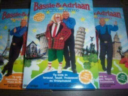 Reis door Europa met Bassie en Adriaan 3 x 2 dvd box z.g.a.n, Avontuur, Verzenden, Alle leeftijden, Nederlands