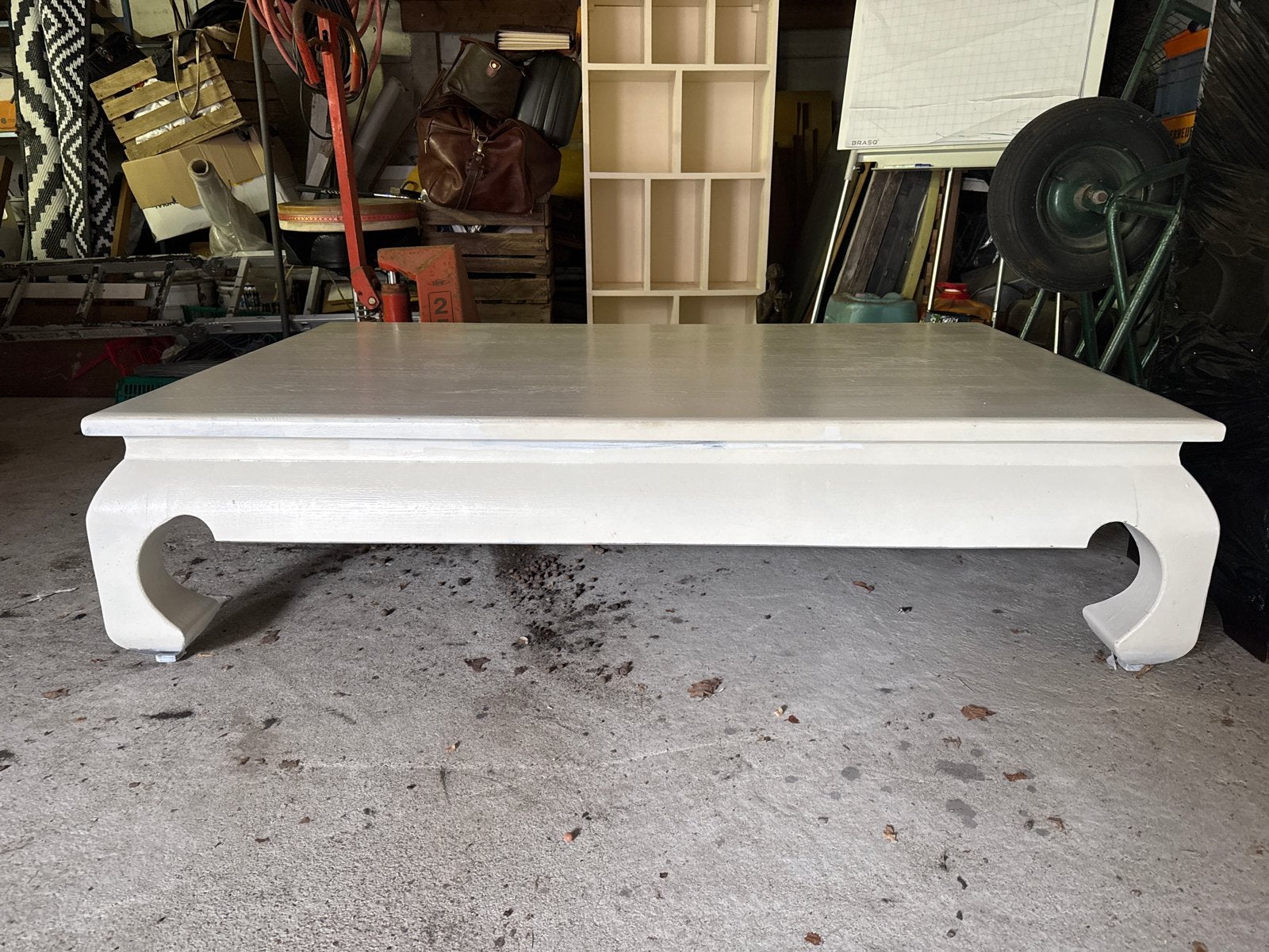 witte opium tafel, Ophalen, Gebruikt, 50 tot 100 cm, 100 tot 150 cm
