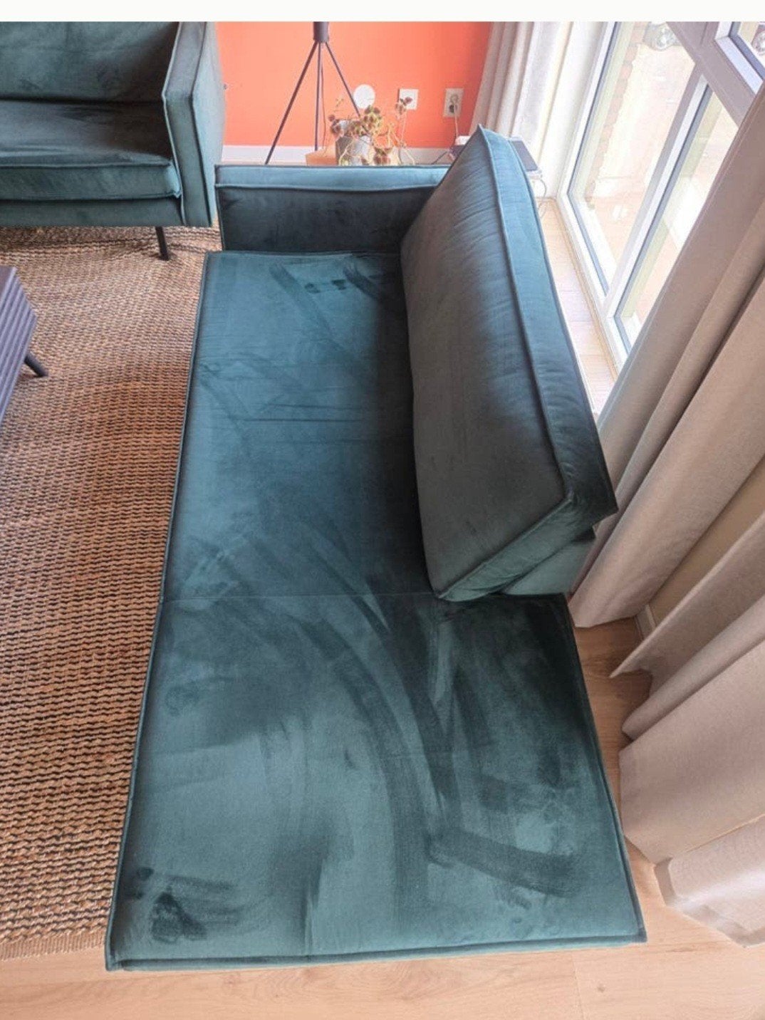 BePureHome / WOOOD Rodeo daybed links velvet green forest (b, Ophalen