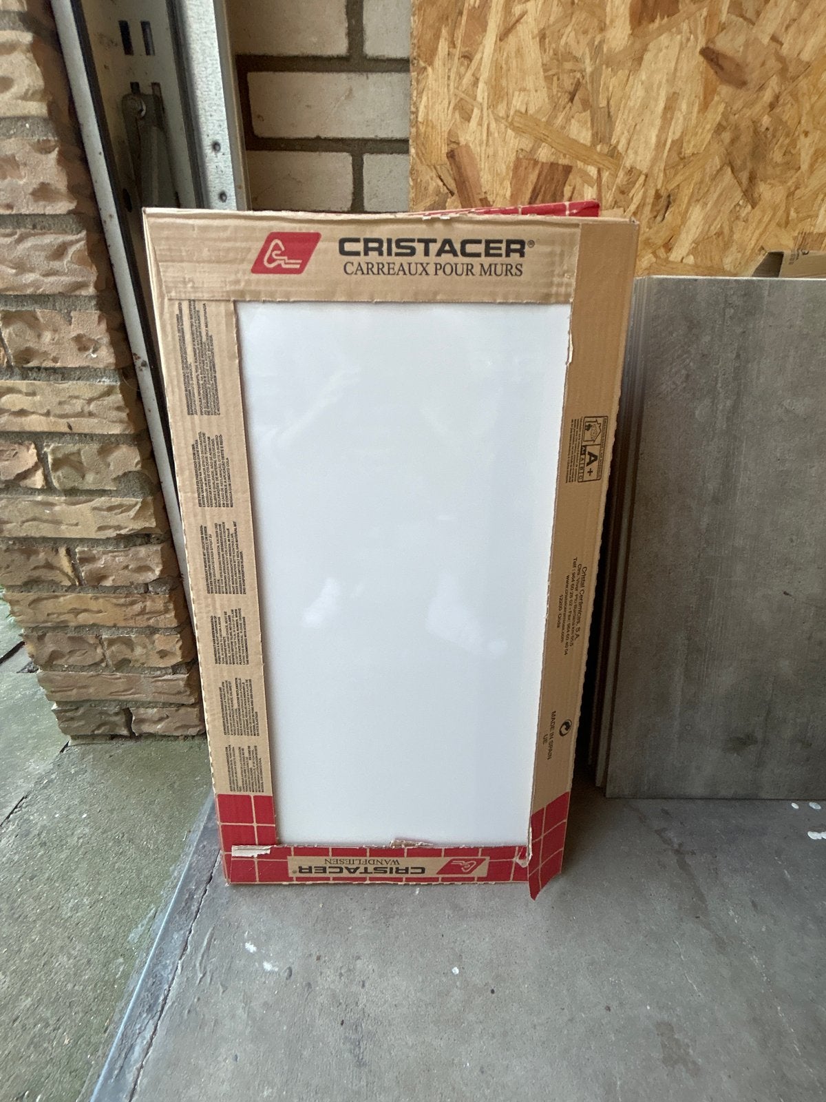 15x Hoogglans Witte Wandtegels 33x60 cm - Cristacer, Doe-het-zelf en Verbouw, Ophalen, 60 cm of meer, Nieuw, Minder dan 5 m²